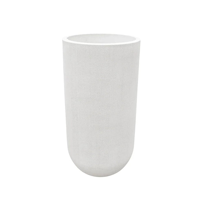 elevenpast Pots & Planters Fringe Tall Japi Planter White