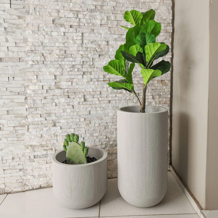 elevenpast Pots & Planters Fringe Tall Japi Planter Sandstone