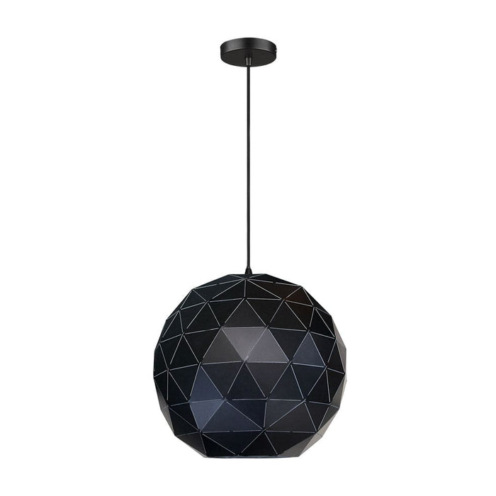 elevenpast Pendant Lights Laser Cut Metal Ball Pendant Light Black | 3 Sizes