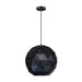 elevenpast Pendant Lights Laser Cut Metal Ball Pendant Light Black | 3 Sizes