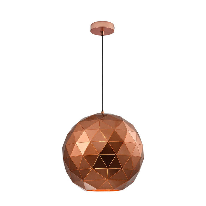 elevenpast Pendant Lights Laser Cut Metal Ball Pendant Light Copper | 3 Sizes