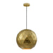 elevenpast Pendant Lights Laser Cut Metal Ball Pendant Light Satin Gold | 3 Sizes