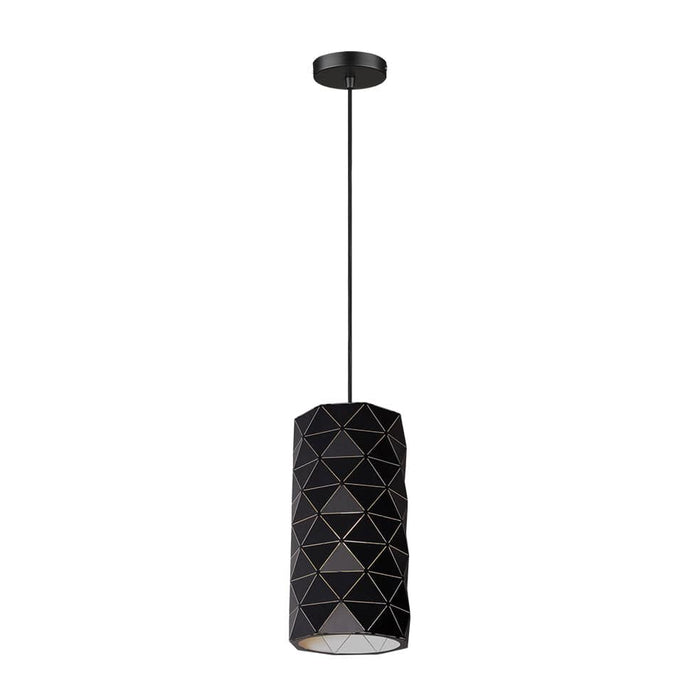 elevenpast Pendant Lights Laser Cut Cylinder Metal Pendant Light Black | White