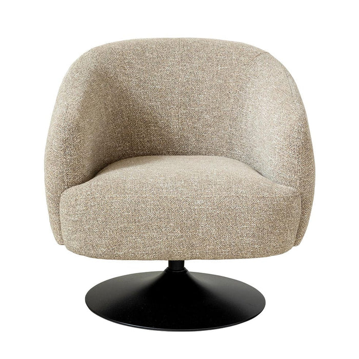 Hertex Haus Occasional Chair Melody Swivel Occasional Chair in Toast | Liquorice