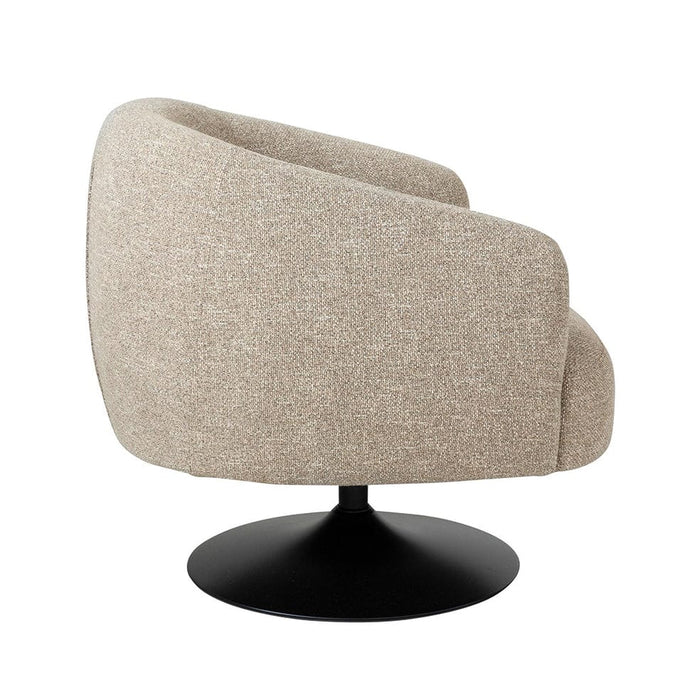 Hertex Haus Occasional Chair Melody Swivel Occasional Chair in Toast | Liquorice