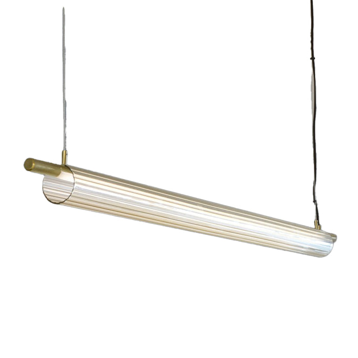 Misaki Metal and Glass Pendant Light Gold | Black 