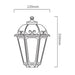 elevenpast lantern Fumagali Outdoor Lantern Black | White