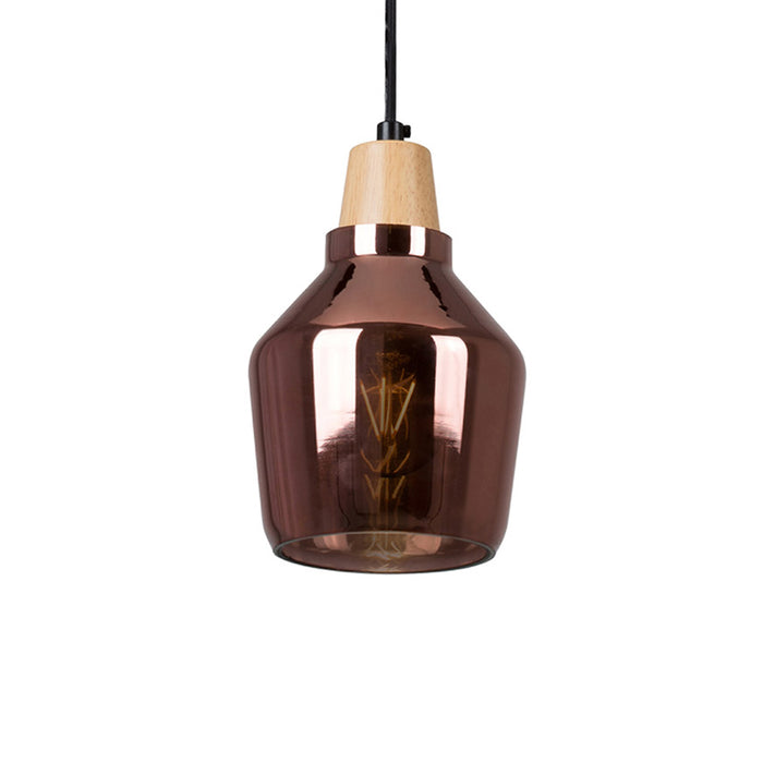 Tallinn Glass Pendant Light Copper