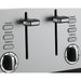 elevenpast Toaster Swan Townhouse Stainless Steel Four Slice Toaster White | Silver | Black