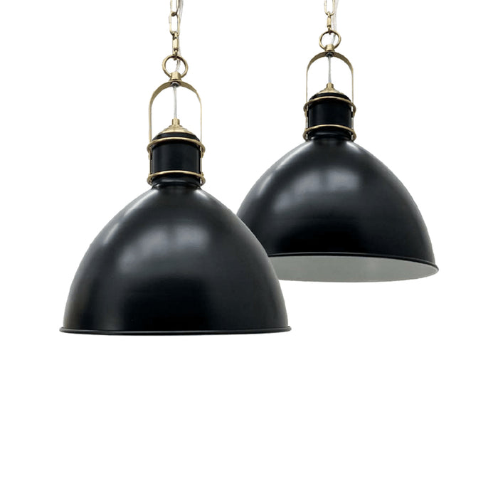 Veluah Metal Pendant Light Black and Gold