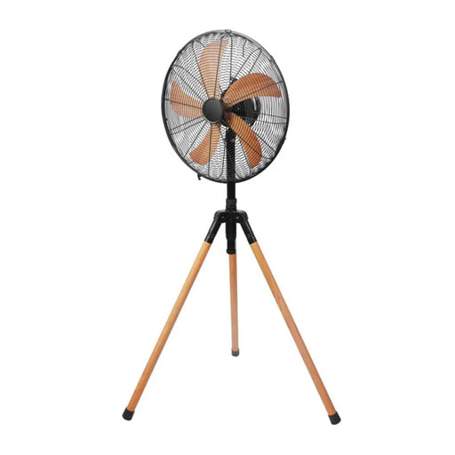 ALVA fans Wood Finish ALVA Tripod Fan Wood Finish | Black ACS214