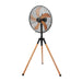 ALVA fans Wood Finish ALVA Tripod Fan Wood Finish | Black ACS214