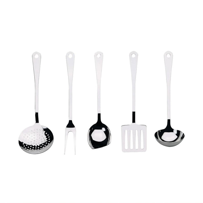 elevenpast Kitchen Appliances 5 Piece Utensil Set in Polished Stainless Steel by Alessi AJM19S5 L