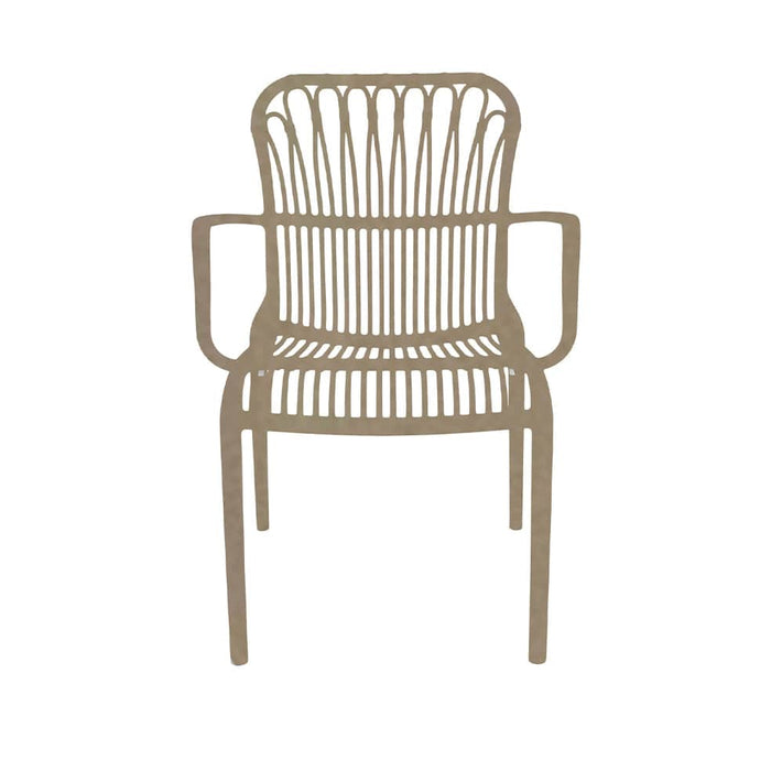 elevenpast Chairs Taupe Lola Polypropylene Terrace Chair Black | Taupe | White ART070TAUPE