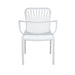 elevenpast Chairs White Lola Polypropylene Terrace Chair Black | Taupe | White ART070WHITE