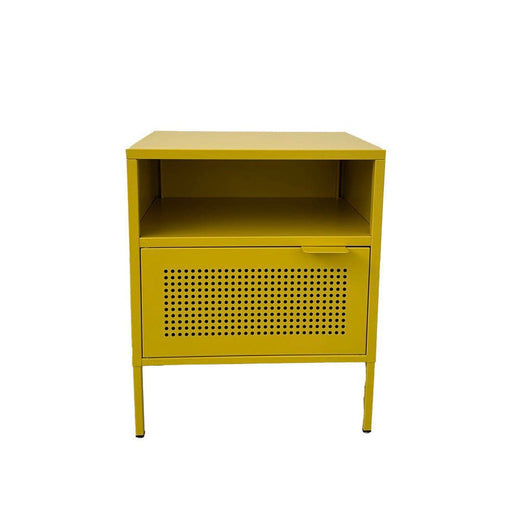 elevenpast Amalfi Yellow Luigi Metal Side Table Cabinet BC04