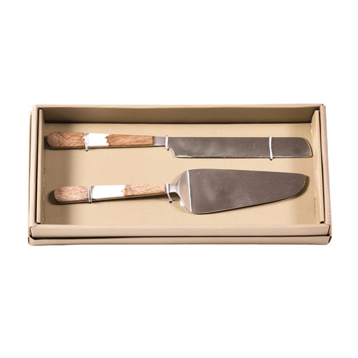 elevenpast cutlery Nature's Palette Cake Knife and Server Set BKP506