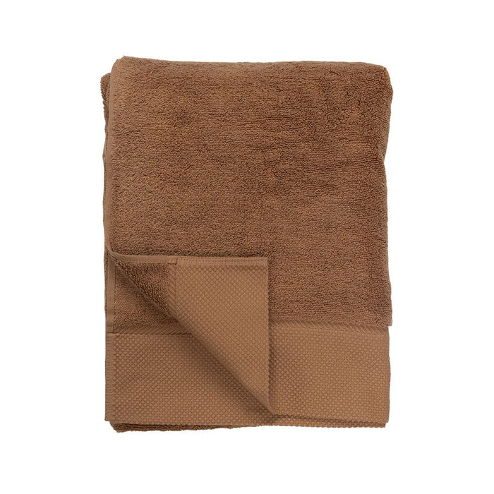 Hertex Haus Burnt Fudge Luxor Bath Towels in Burnt Fudge, Limestone, Liquorice or Snow BTH00010