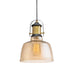 elevenpast Pendant Lights Antique Brass and Amber Nautical Glass and Metal Pendant Light CA-KLCH-3232/AB