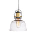 elevenpast Pendant Lights Antique Brass and Clear Nautical Glass and Metal Pendant Light CA-KLCH-3232/CL