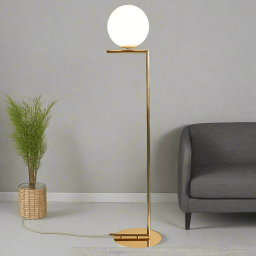 elevenpast Floor lamp Shelby Metal Floor Lamp Gold CA-KLT1626/F