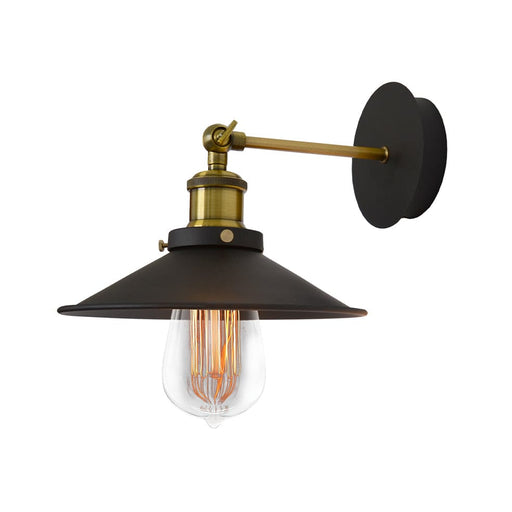 elevenpast Wall Light Andreas Rustic Metal Wall Light Black and Antique Brass CA-KLW-1125