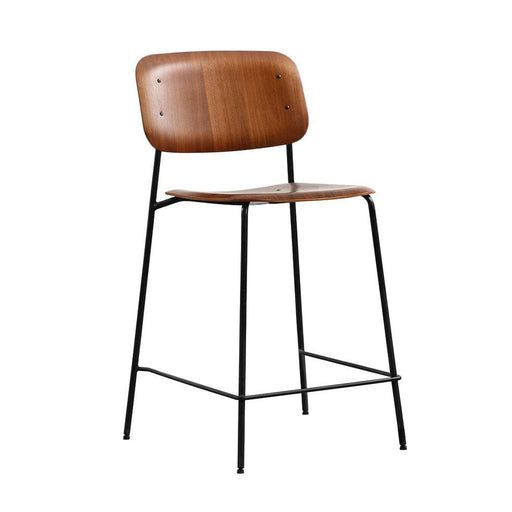 elevenpast Walnut Havanna 65 Kitchen Stool - Plywood & Oak wood CA90065WALBLK