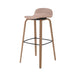 elevenpast Pink / Kitchen Stool Maison Kitchen or Bar Stool - Polypropylene & Wood CAAT3737PINK