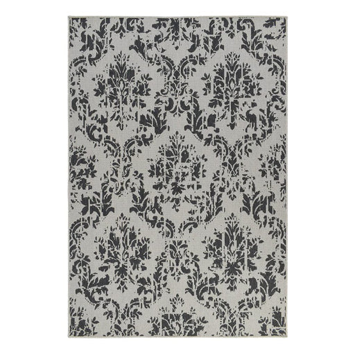 elevenpast Cambric White and Grey Rug CAMBRICWHITEGREYRUG3X0.8