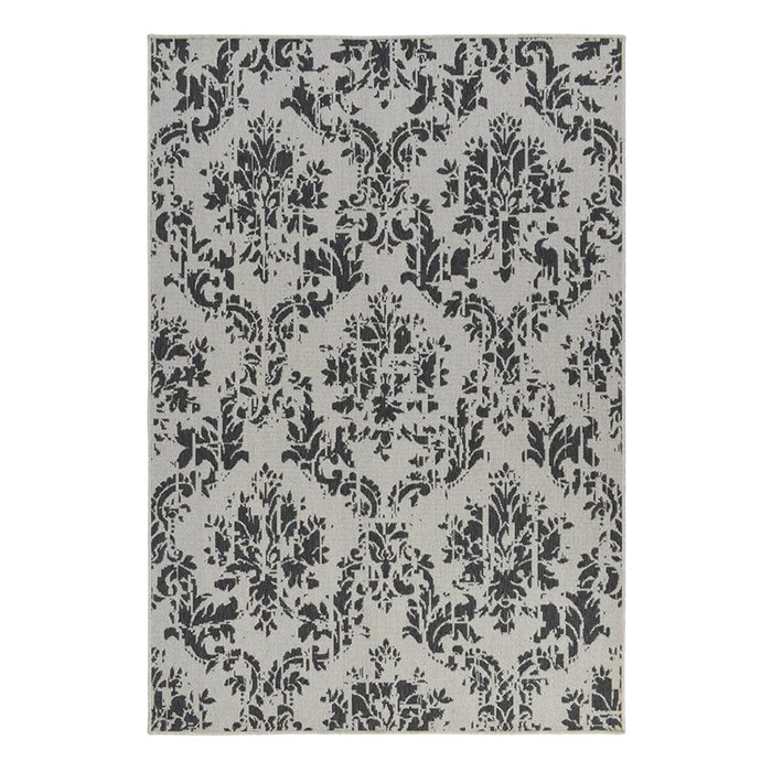 elevenpast Cambric White and Grey Rug CAMBRICWHITEGREYRUG3X0.8