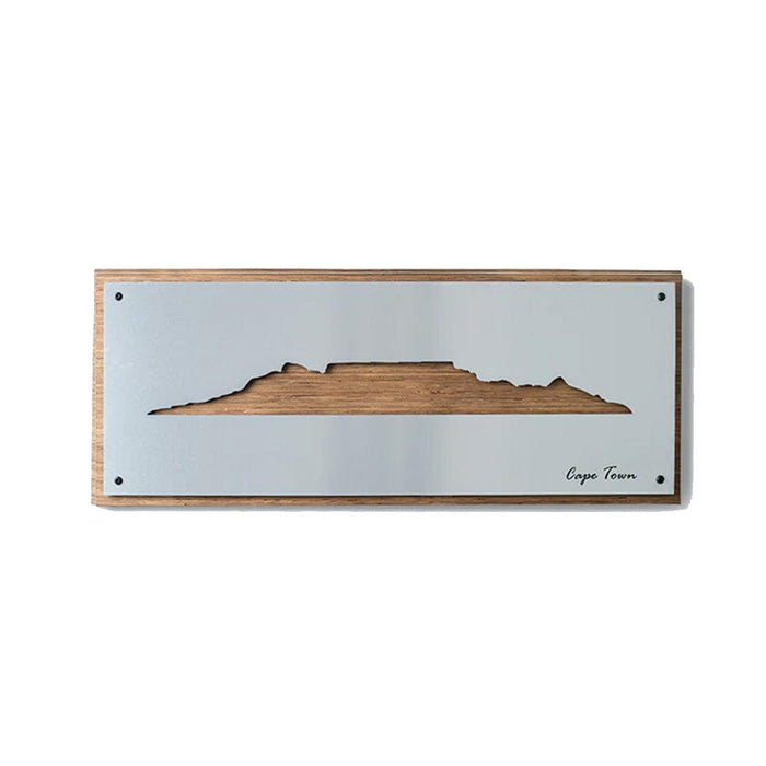 elevenpast Wall Art Cape Town Skyline Aluminium and Wood Wall Art CAPETOWNSKYLINEBA