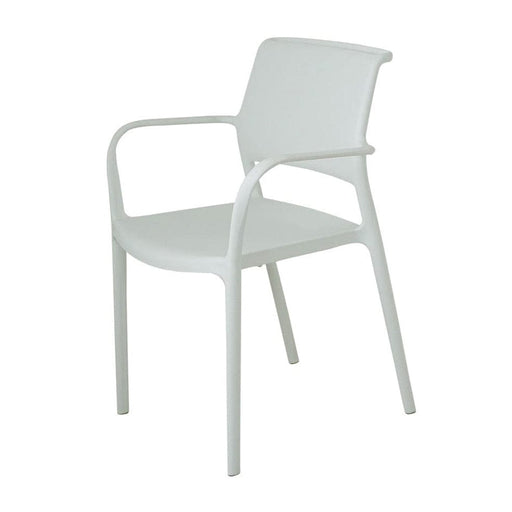 elevenpast Carter Arm Chair - Polypropylene CAPP-157AWHITE