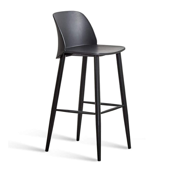 elevenpast Kitchen stool Black Malmo Kitchen Stool - Metal and Polypropylene CAPP721KBLACK