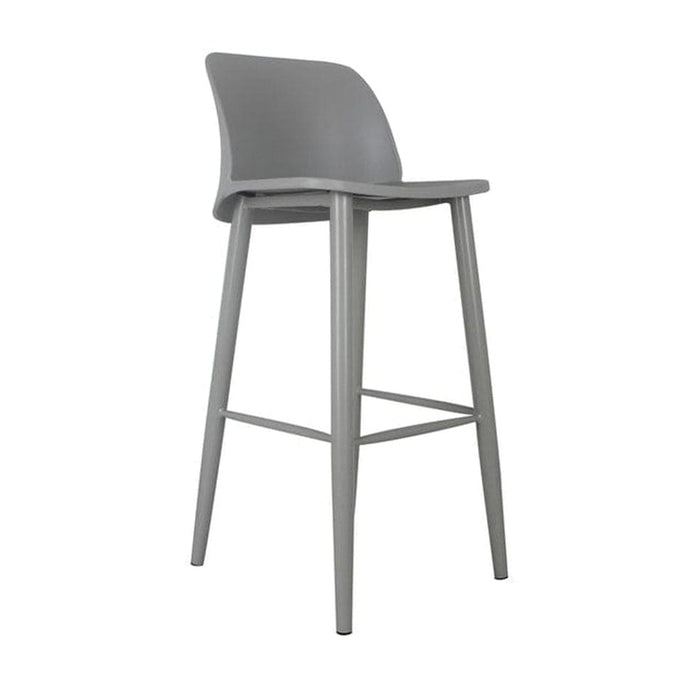 elevenpast Kitchen stool Grey Malmo Kitchen Stool - Metal and Polypropylene CAPP721KGREY