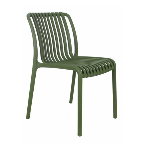 elevenpast Chairs Green Isabella Side Chair - Polypropylene Outdoor/Indoor CAPP776GREEN