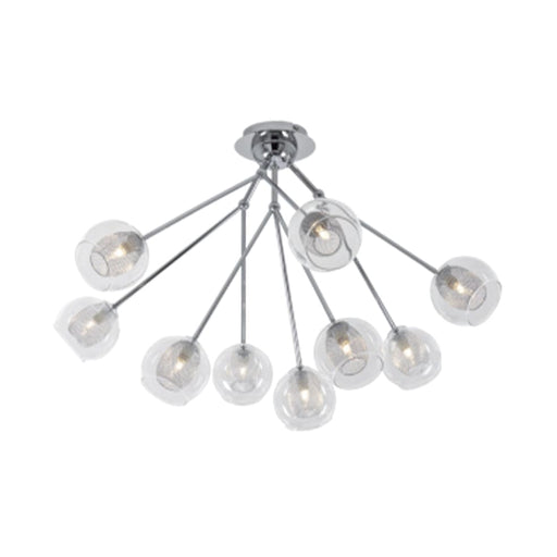 elevenpast Ceiling Light Cristilla Metal and Glass Ceiling Light Chrome CF016/9 CHROME 6007226064308