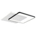 elevenpast Ceiling Light Matched LED Square Ceiling Fitting - Black & White CF275 BK/WH 6007226083743