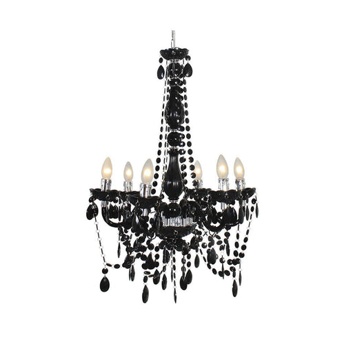 elevenpast Chandeliers Black Octave Metal and Crystal Chandelier Light Black | Clear CH249B 6007328362418