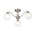 elevenpast Ceiling Light Alexandra Metal and Glass Trio Ceiling Light CH252/3 SATIN 6007226070934