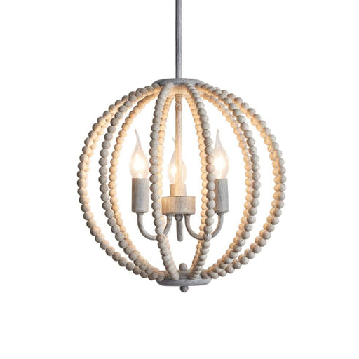 elevenpast Chandeliers Round Vintage Pendant Light CH896/3 BEAD 6007226076899