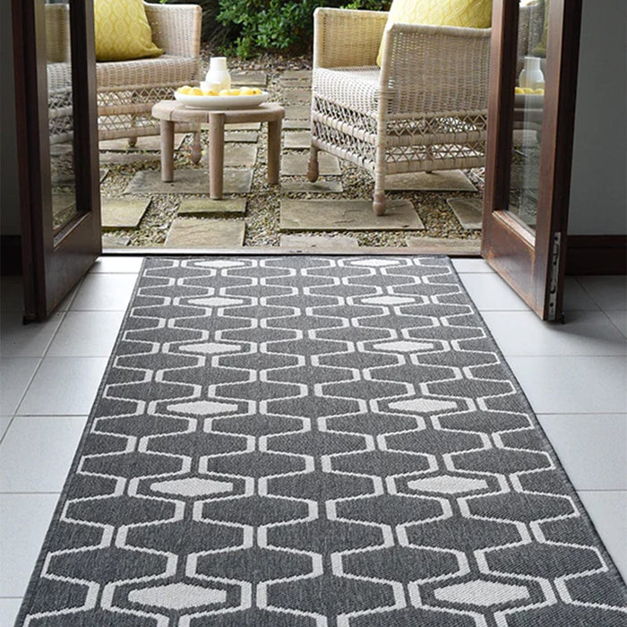 elevenpast Rug 3m x 2m Connection Reversible Grey Rug CONNECTIONGREYRUG3X2