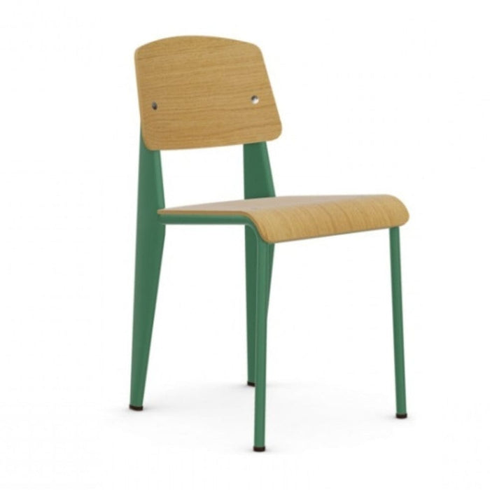 elevenpast Chairs Green Replica Jean Prouve Chair | Four Colour Options CS595DCGRNNAT