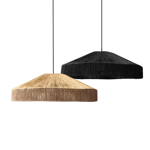 elevenpast Pendant Moroccan Jute Pendant Light Natural | Black