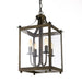 elevenpast Brass Lesley Metal and Glass Pendant Light Bronze | White EBD0261/07