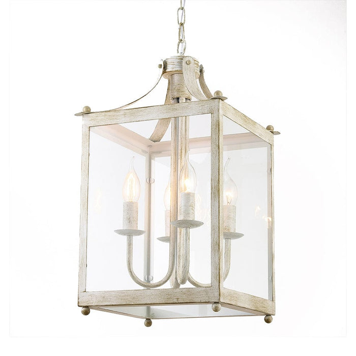 elevenpast White Lesley Metal and Glass Pendant Light Bronze | White EBD0261/61