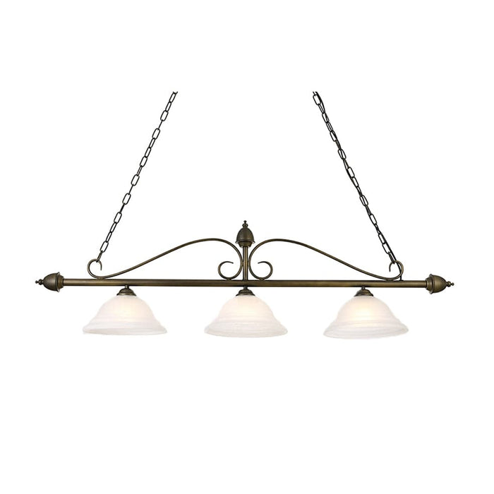 elevenpast Bronze Wanda Metal and Glass Pendant Light Black | Bronze EBD0267/07