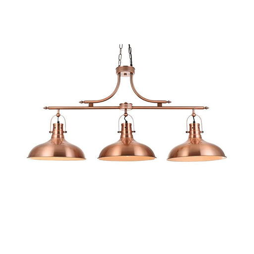 elevenpast Copper Kirk Metal Kitchen Island Pendant Light Copper | White | Gold EBD0353/10