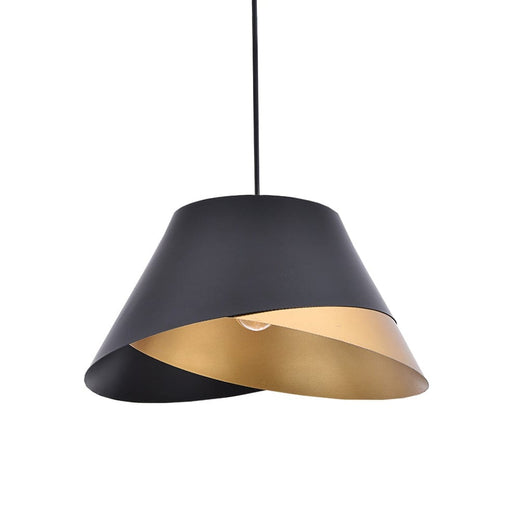 elevenpast Pendant Horizontal Nyx Aluminium Pendant Light Black and Gold | 2 Styles EBD0523/04