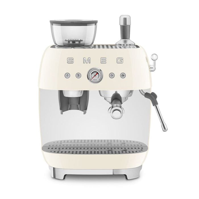 SMEG Coffee Makers & Espresso Machines Cream Smeg 50's Style Espresso Manual Coffee Machine EGF03CREU