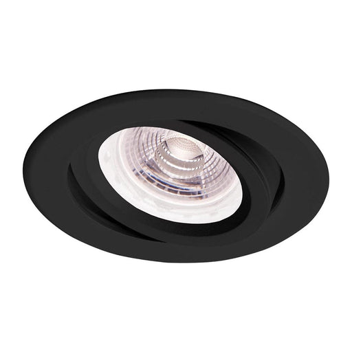 elevenpast DOWNLIGHTS Black Zion Aluminium Round Tilt Downlight Black | White ELC-57/BL-NEW